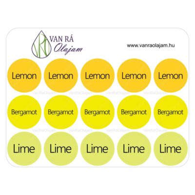 Lemon-Bergamot-Lime kupak címke