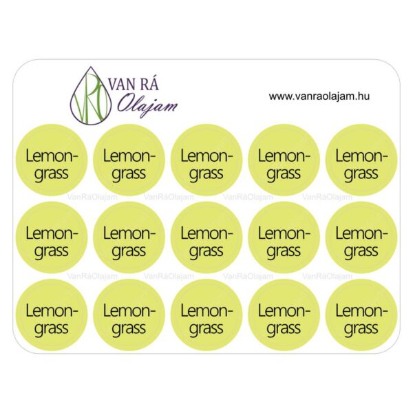 Lemon Grass kupak címke