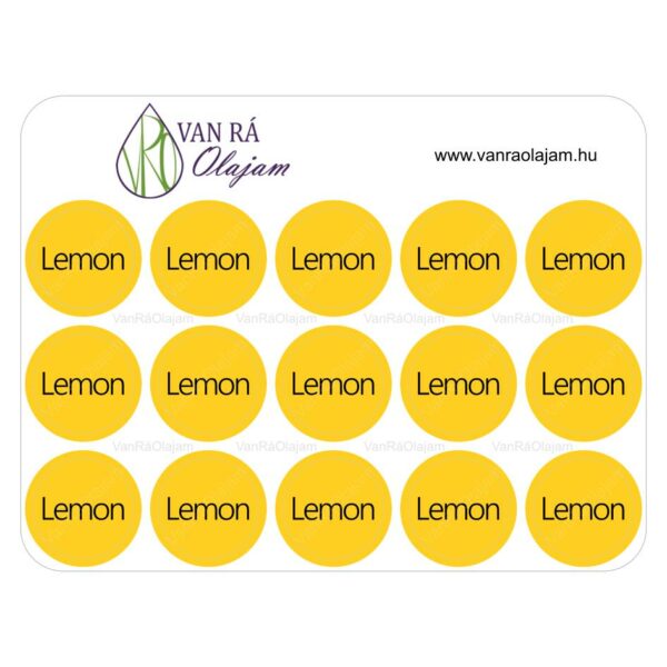 Lemon kupak címke