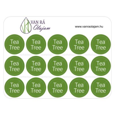 Tea Tree kupak címke